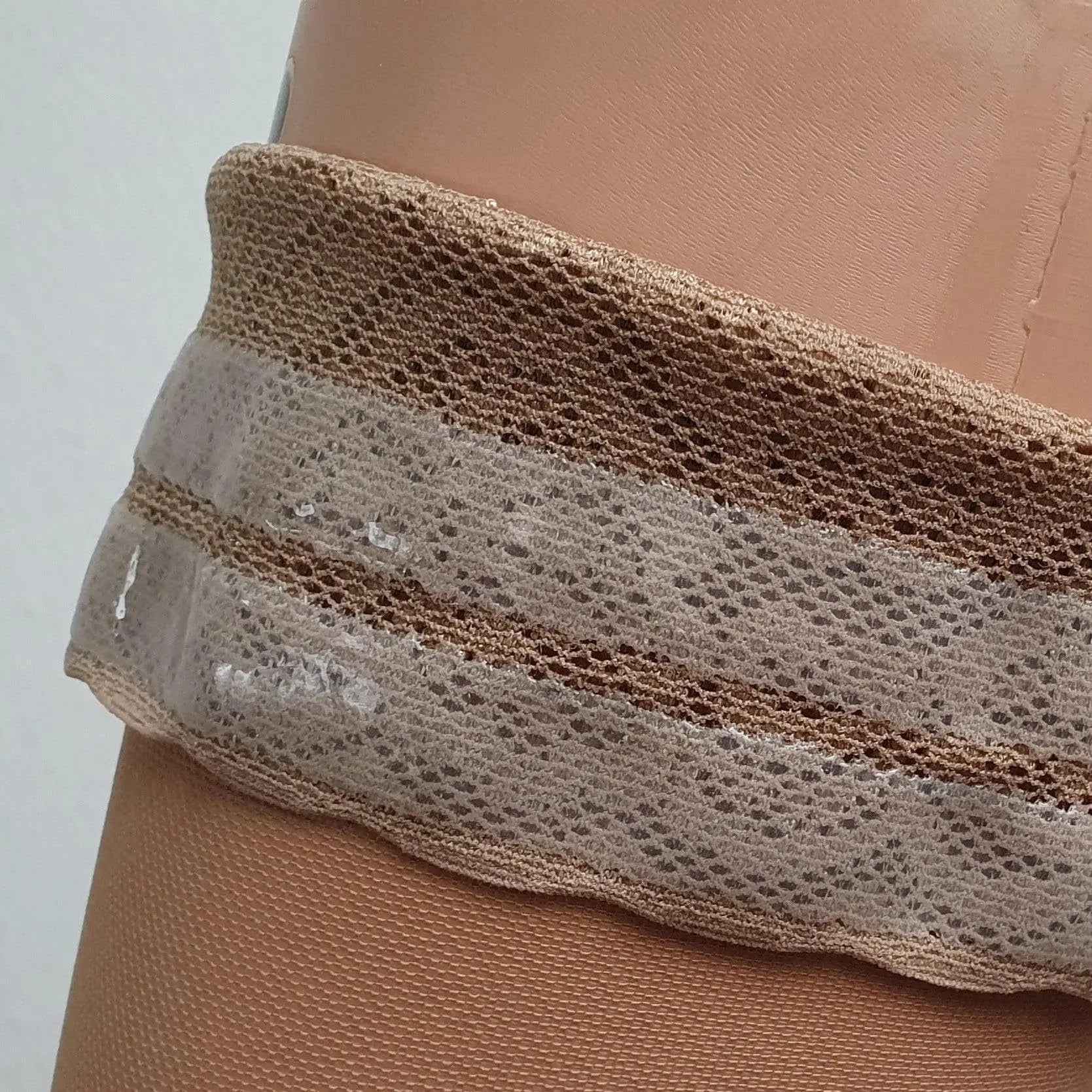 BAHNER Premium Stützstrumpfe Damen halterlose transparent, Strumpfhose, Spitzenstrümpfe, Strümpfen 140 DEN BAHNER Stützstrumpfhosen