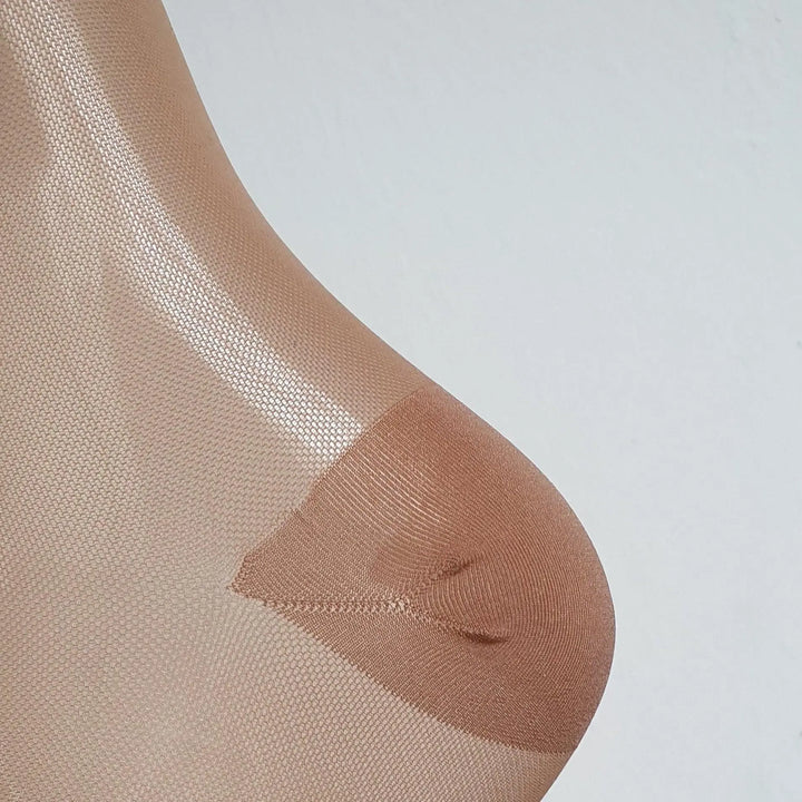 BAHNER Premium Stützstrumpfe Damen halterlose transparent, Strumpfhose, Spitzenstrümpfe, Strümpfen 140 DEN BAHNER Stützstrumpfhosen