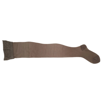 Halterlose Stützstrümpfe 140den mit breitem Haftrand starke Stützkraft - BAHNER Stützstrumpfhosen 